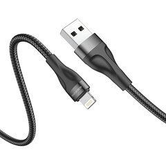 Borofone Cable BX61 Source - USB to Lightning - 2,4A 1 metre black цена и информация | Кабели для телефонов | pigu.lt