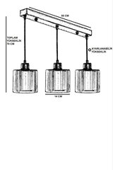 Аксессуар EGO_SUSPENSION_SURFACE_LINEAR_CONNECTOR_ON-OFF_WH цена и информация | Люстры | pigu.lt