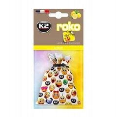 K2 Roko Race Lemon 25g Air Freshener цена и информация | Освежители воздуха для салона | pigu.lt