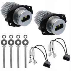 Komplektas 2x Led Marker Angel Eyes 12w, Hd, Bmw 3 E90 E91 2008-, ME Premium kaina ir informacija | Automobilių lemputės | pigu.lt