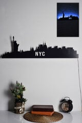 Šviečianti dekoracija NYC Skyline 24 cm kaina ir informacija | Interjero detalės | pigu.lt