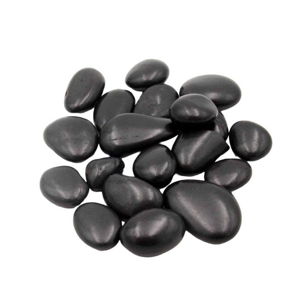 Dekoratyviniai juodi akmenukai, 350 g kaina ir informacija | Interjero detalės | pigu.lt