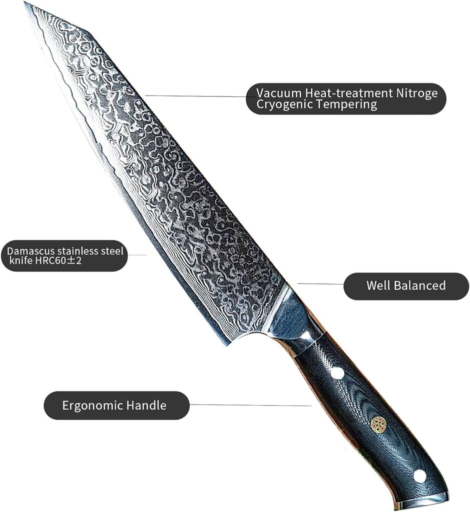 SanCook virtuvinis peilis, 19,5 cm kaina ir informacija | Peiliai ir jų priedai | pigu.lt