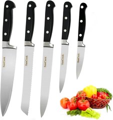Набор кухонных ножей SanCook, 5шт цена и информация | Ножи и аксессуары для них | pigu.lt