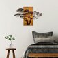 Wallity medinė sienų dekoracija Acacia Tree, 58 cm kaina ir informacija | Interjero detalės | pigu.lt