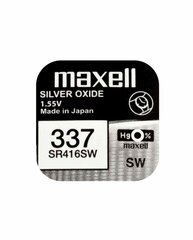Elementai Maxell 337 / SR416SW 10 vnt. цена и информация | Батарейки | pigu.lt