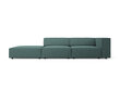 Kairinė sofa Cosmopolitan Design Arendal, žalia цена и информация | Sofos | pigu.lt