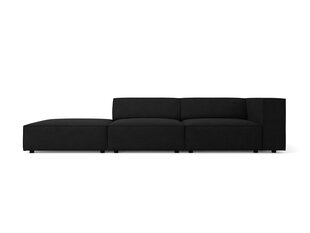 Kairinė sofa Cosmopolitan Design Arendal, juoda цена и информация | Диваны | pigu.lt