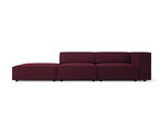 Kairinė sofa Cosmopolitan Design Arendal, vyšninės spalvos