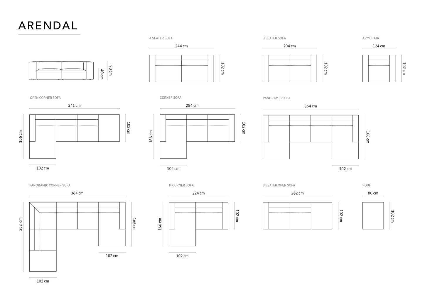 Kairinė sofa Cosmopolitan Design Arendal, vyšninės spalvos kaina ir informacija | Sofos | pigu.lt