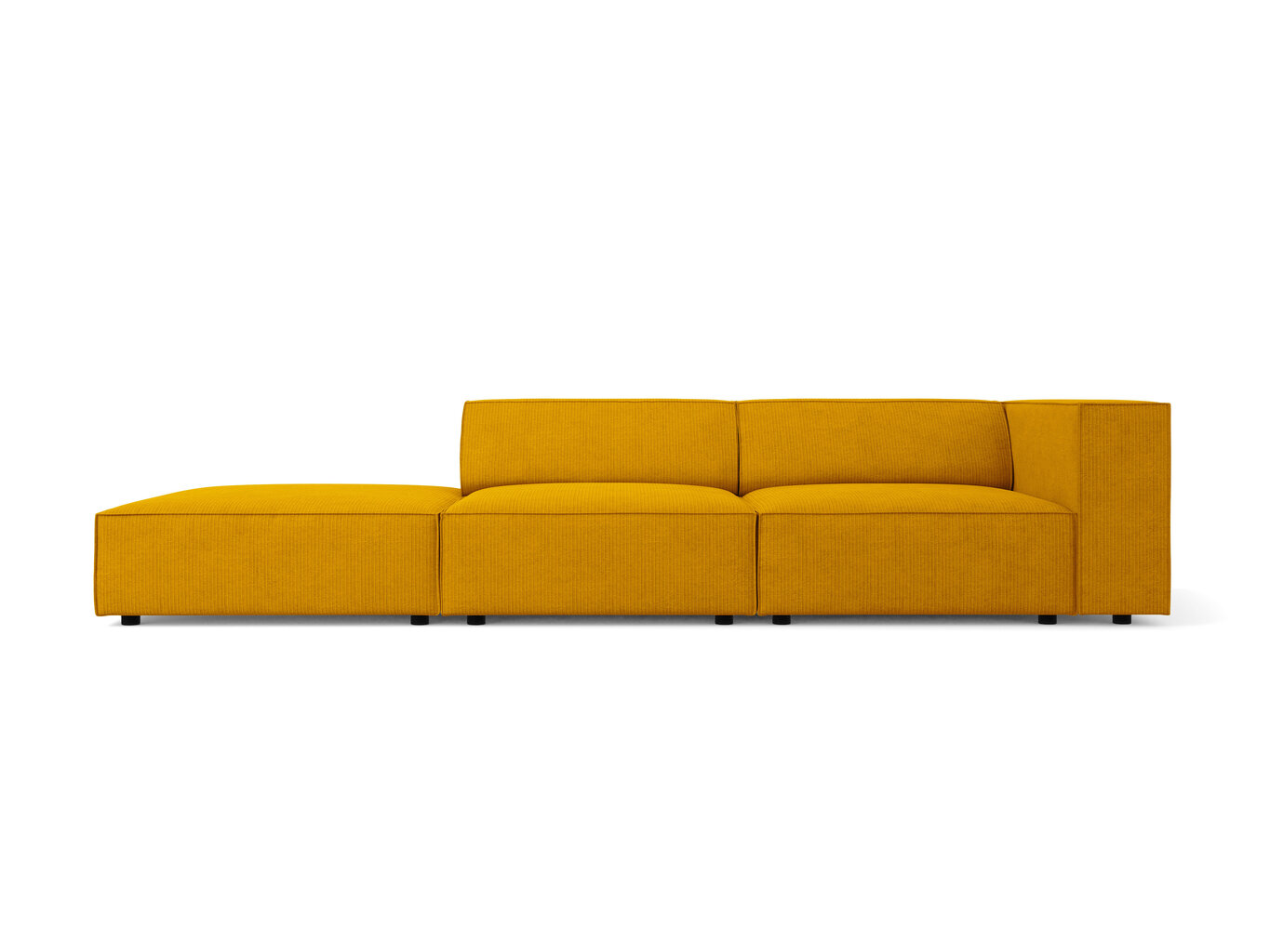 Kairinė sofa Cosmopolitan Design Arendal, geltona цена и информация | Sofos | pigu.lt
