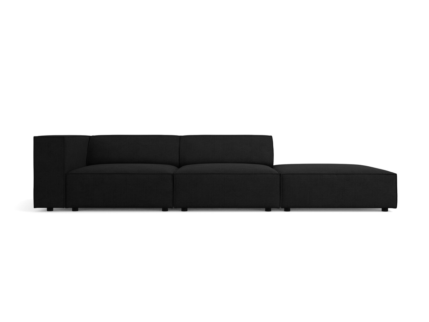 Dešininė sofa Cosmopolitan Design Arendal, juoda цена и информация | Sofos | pigu.lt