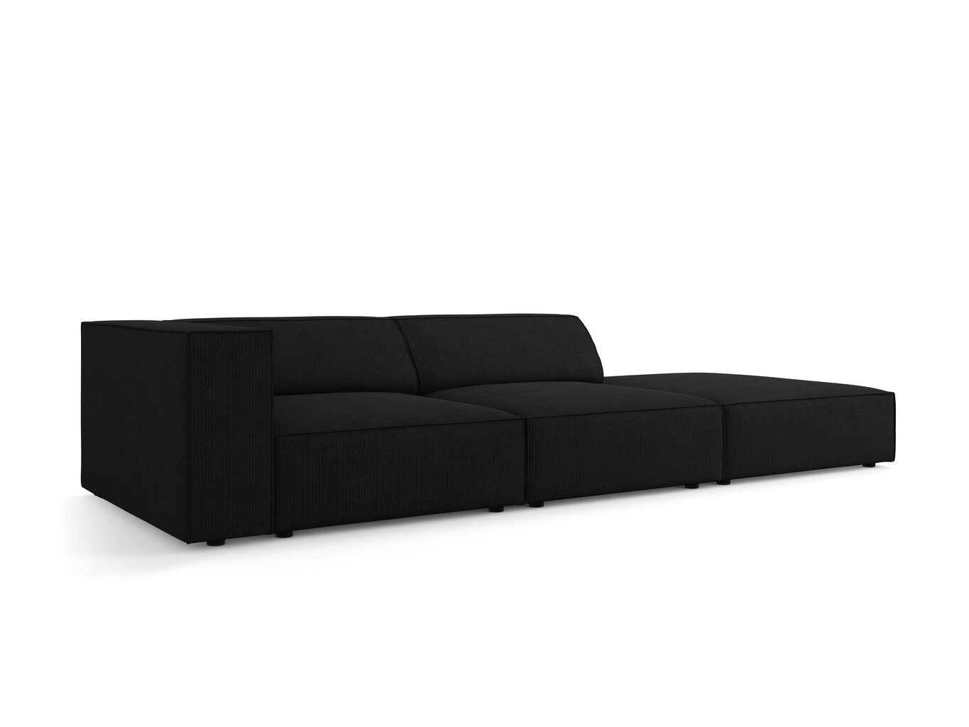 Dešininė sofa Cosmopolitan Design Arendal, juoda цена и информация | Sofos | pigu.lt