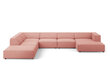 Minkštas kampas Cosmopolitan Design Arendal, rožinis цена и информация | Minkšti kampai | pigu.lt