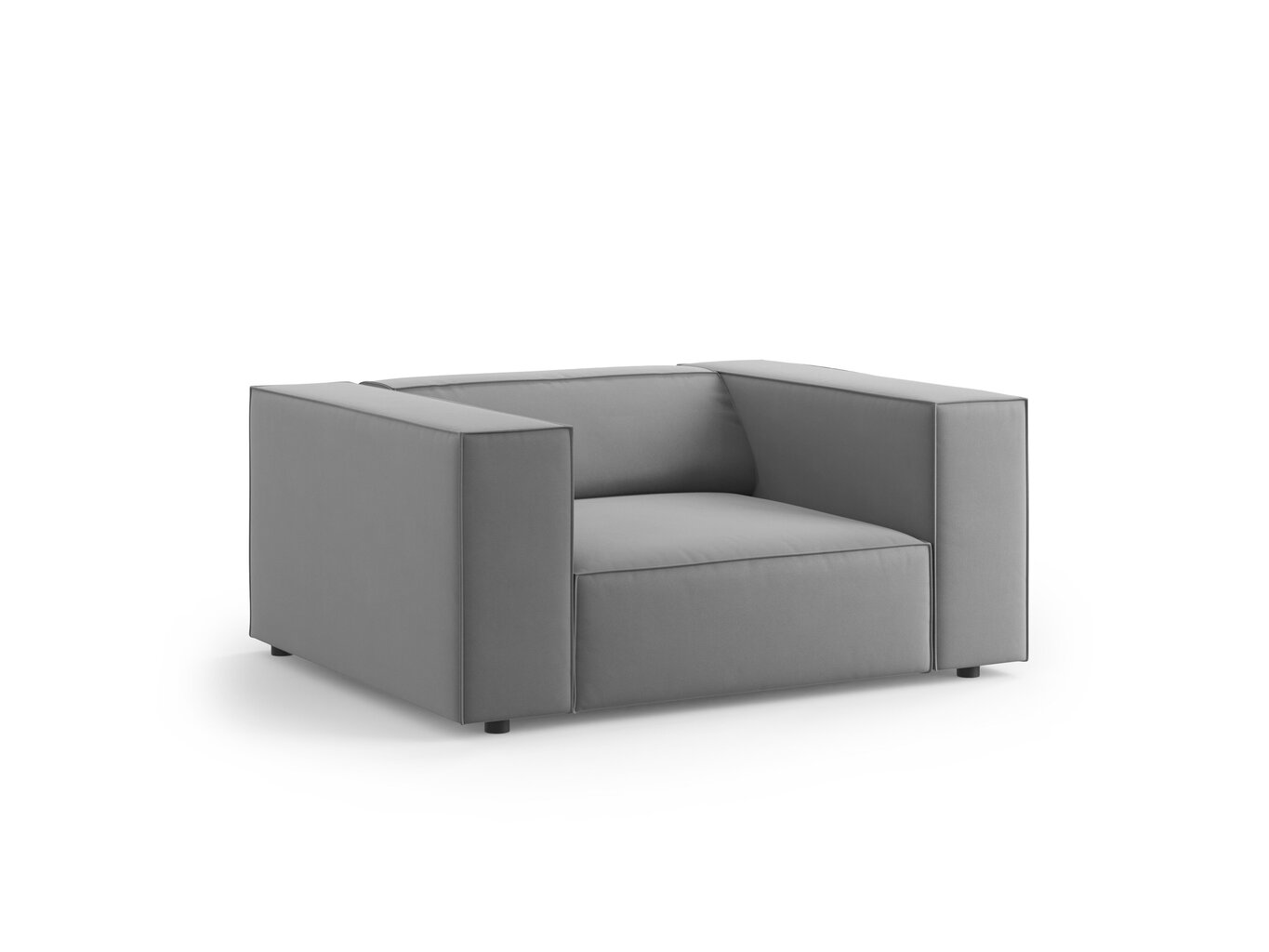 Fotelis Cosmopolitan Design Arendal, pilkas kaina ir informacija | Svetainės foteliai | pigu.lt