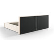 Lova Cosmopolitan Design Arendal, 200x200 cm, smėlio spalvos kaina ir informacija | Lovos | pigu.lt