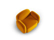 Fotelis Interieurs86 Laurent, geltonas kaina ir informacija | Svetainės foteliai | pigu.lt