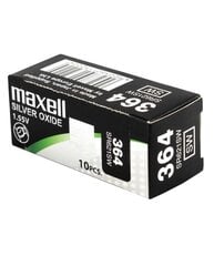 Elementai Maxell 364 / SR621SW 10 vnt. цена и информация | MAXELL Мобильные телефоны и аксессуары | pigu.lt