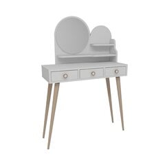 Столик для макияжа, Asir, 130,8x74x35 см, белый цена и информация | Туалетные столики | pigu.lt