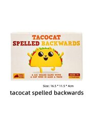 Šeimos stalo žaidimas Tacocat Spelled Backwards, EN kaina ir informacija | Stalo žaidimai, galvosūkiai | pigu.lt