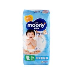 Подгузники Moony XL 12-17кг 44шт цена и информация | Подгузники | pigu.lt