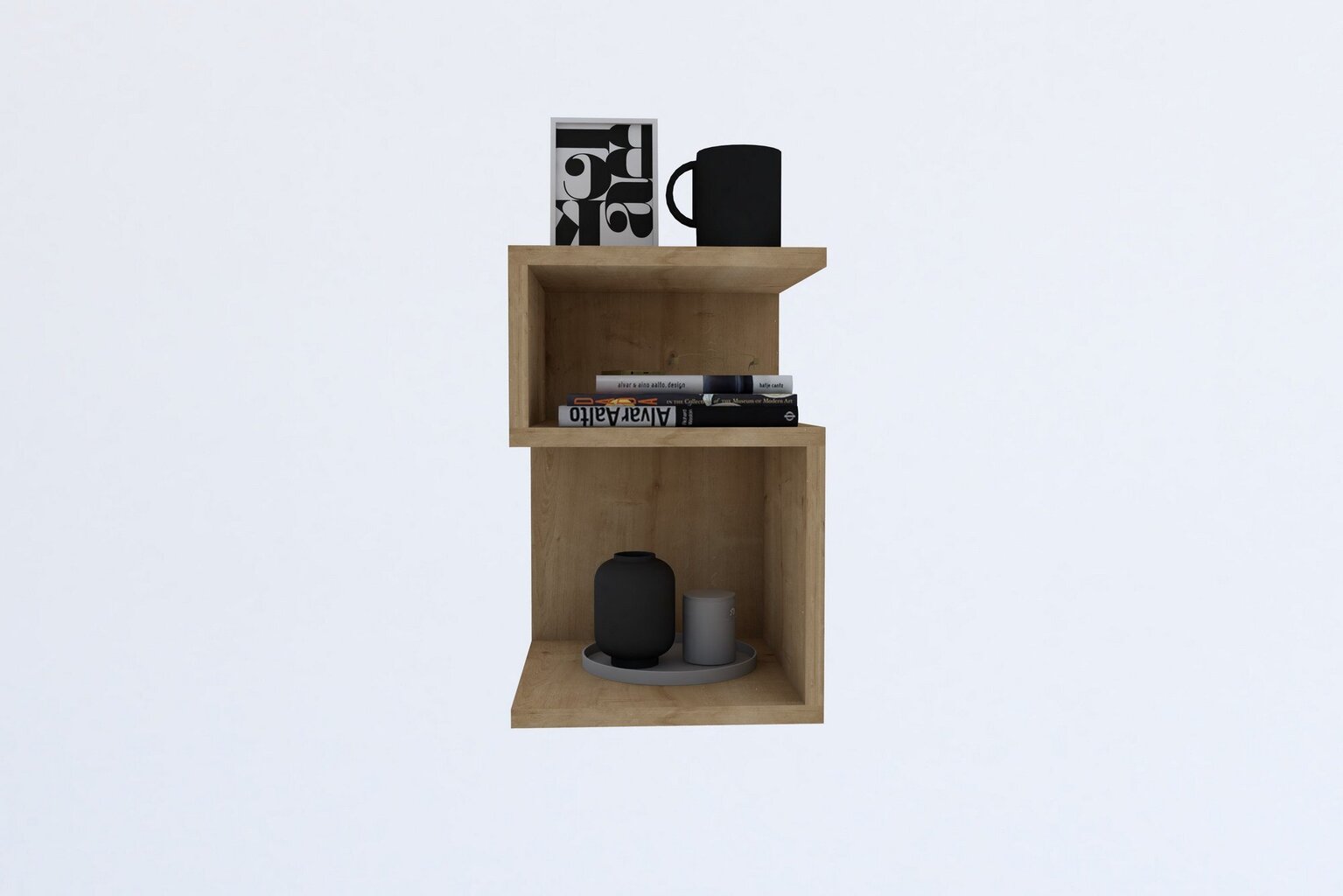 Kavos staliukas Carol - Sapphire, rudas kaina ir informacija | Kavos staliukai | pigu.lt