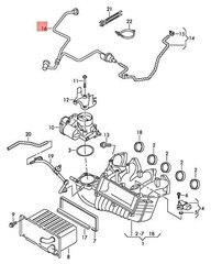 Подлинный соединительный шланг VW SEAT SKODA Beetle Cabrio Cabriolet 03F133366C цена и информация | Автопринадлежности | pigu.lt