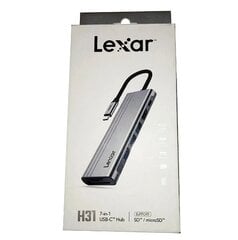 Lexar Hub 7-in-1 LPAH31N-RNHNG цена и информация | Адаптеры, USB-разветвители | pigu.lt