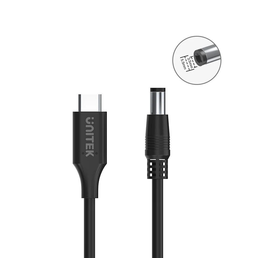 Unitek USB-C/DC, 1.8 m kaina ir informacija | Kabeliai ir laidai | pigu.lt