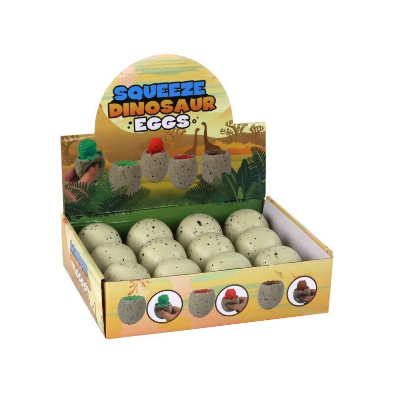 Suspaudžiamas žaislas Lean Toys Dinozauras kiaušinyje kaina ir informacija | Žaislai berniukams | pigu.lt