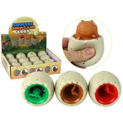 Suspaudžiamas žaislas Lean Toys Dinozauras kiaušinyje цена и информация | Игрушки для мальчиков | pigu.lt