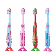 Dantų šepetėlis Brush-Baby Flossbrush 3-6 metų vaikams, 1 vnt. цена и информация | Зубные щетки, пасты | pigu.lt
