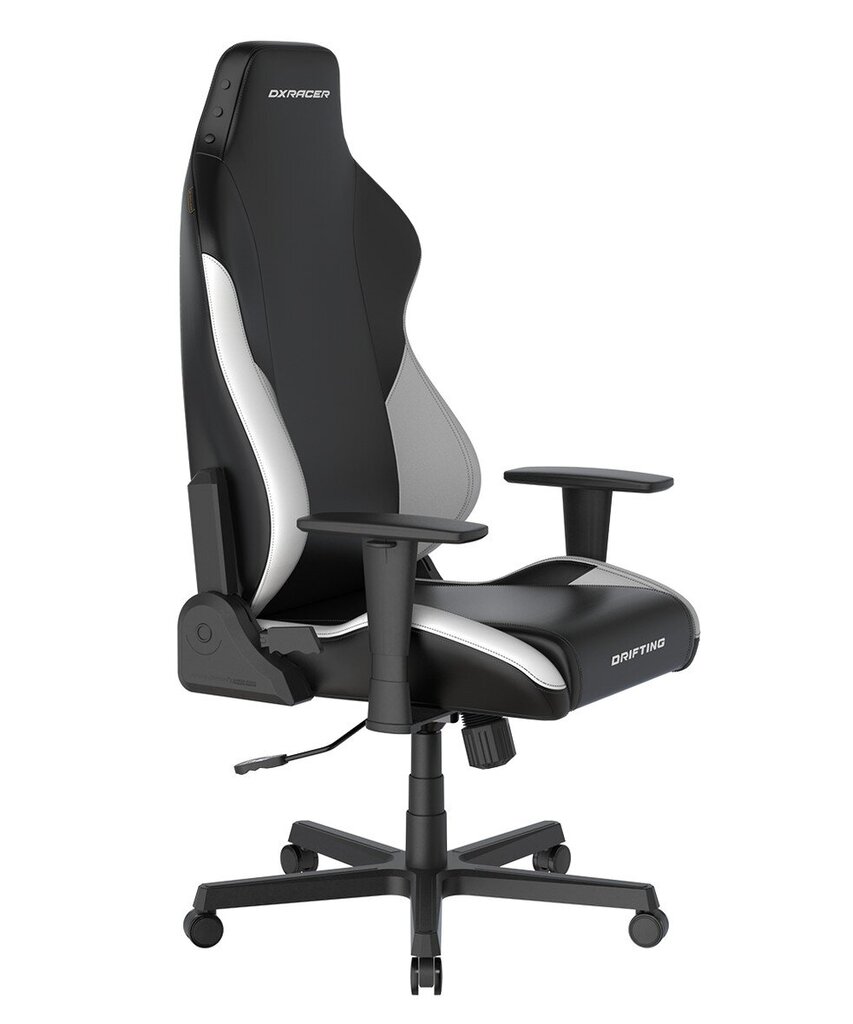 Žaidimų kėdė DXracer Drifting, juoda/balta kaina ir informacija | Biuro kėdės | pigu.lt