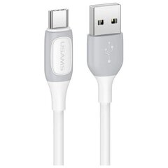 Кабель Usams US-SJ596 USB-C | 3A 1m белый цена и информация | Кабели для телефонов | pigu.lt