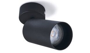Светодиодный накладной галогенный настенно-потолочный светильник Viki L x1 - черный цена и информация | Потолочные светильники | pigu.lt