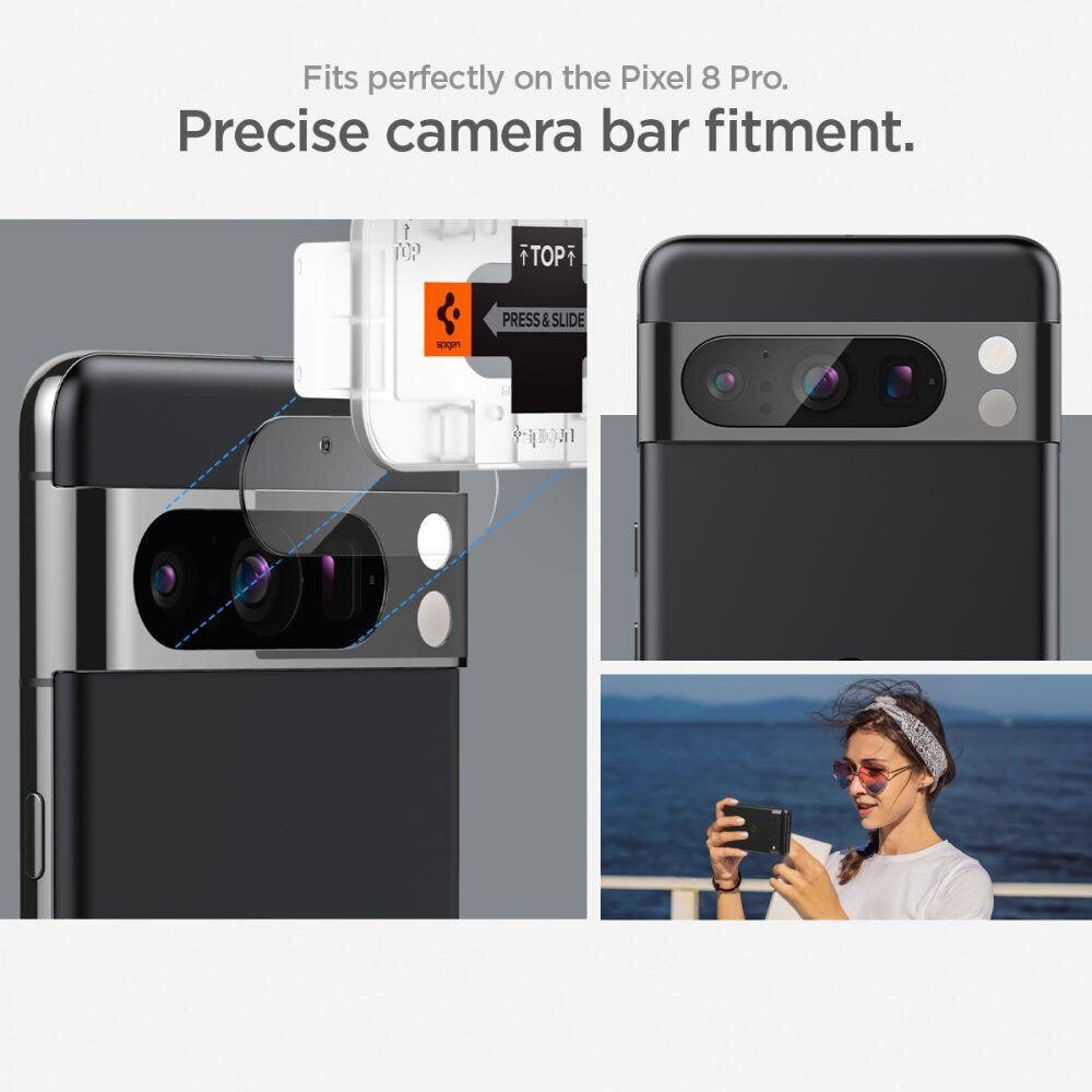 Spigen Optik.TR EZ Fit Camera Lens Protector 2-Pack kaina ir informacija | Apsauginės plėvelės telefonams | pigu.lt