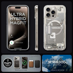 Case SPIGEN Ultra Hybrid Mag Magsafe ACS06802 for Iphone 15 - White цена и информация | Чехлы для телефонов | pigu.lt