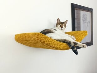 Metalinė sieninė lentyna katėms Cat's Atelier ARC, 100 cm kaina ir informacija | Guoliai, pagalvėlės | pigu.lt