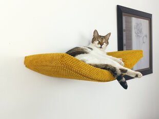 Metalinė sieninė lentyna Cat's Atelier ARC, 60 cm kaina ir informacija | Guoliai, pagalvėlės | pigu.lt