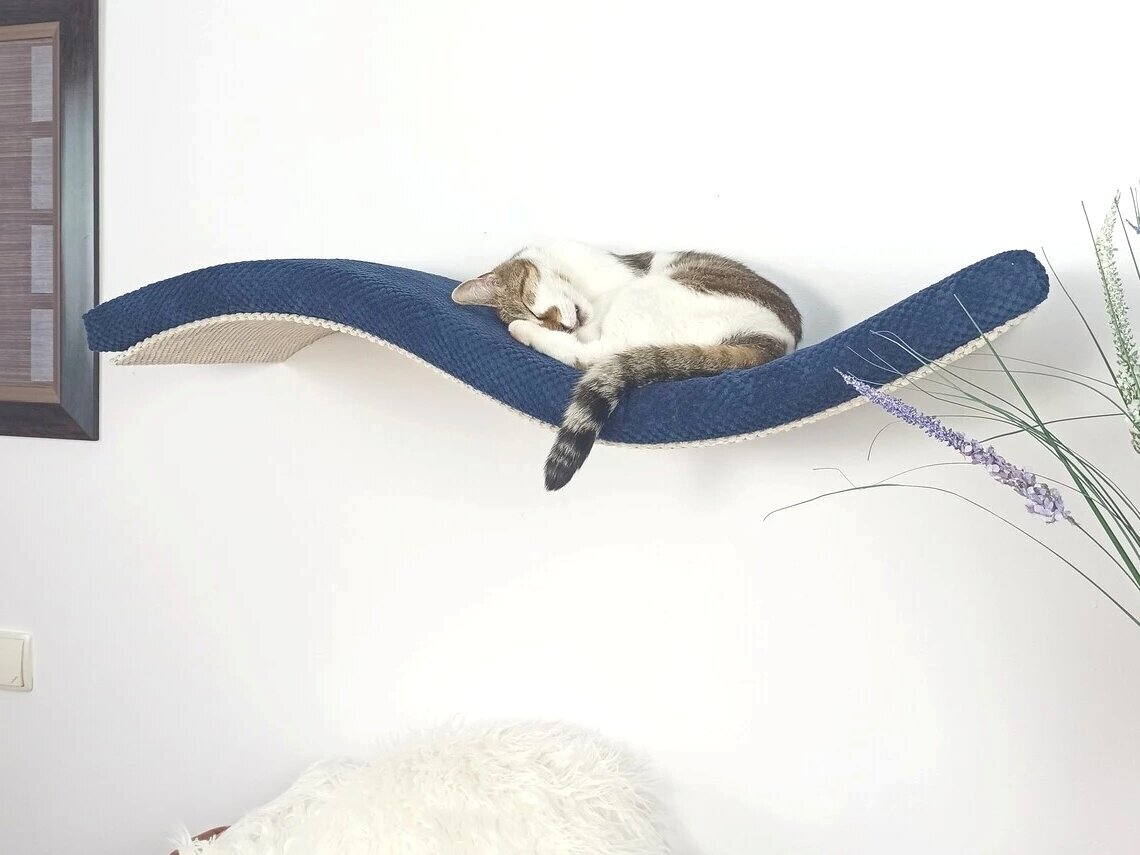 Sieninė lentyna katėms Cat's Atelier Wave Unsymmetrical Right цена и информация | Žaislai katėms | pigu.lt