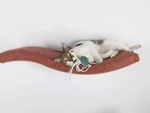 Metalinė sieninė lentyna katėms Wave, 75 cm kaina ir informacija | Guoliai, pagalvėlės | pigu.lt