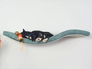 Metalinė sieninė lentyna katėms Cat's Atelier Wave, 75 cm kaina ir informacija | Guoliai, pagalvėlės | pigu.lt