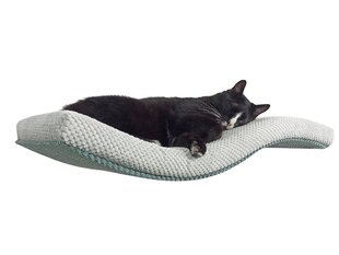 Metalinė sieninė lentyna katėms Cat's Atelier Wave, 95 cm, smėlio spalvos kaina ir informacija | Guoliai, pagalvėlės | pigu.lt