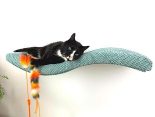Metalinė sieninė lentyna katėms Cat's Atelier Wave, 75 cm kaina ir informacija | Guoliai, pagalvėlės | pigu.lt