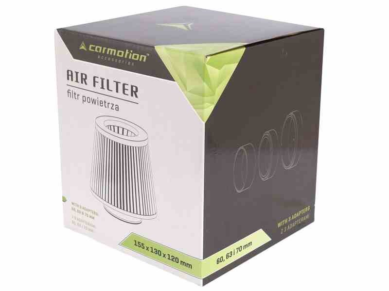 Kūginis oro filtras Carmotion, 155x130x120mm kaina ir informacija | Auto reikmenys | pigu.lt