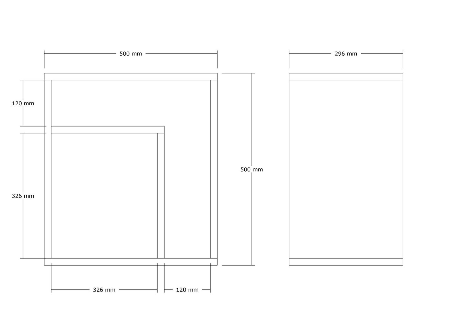 Kavos stalelis Asir, 50x50x29,6 cm, smėlio spalvos цена и информация | Kavos staliukai | pigu.lt