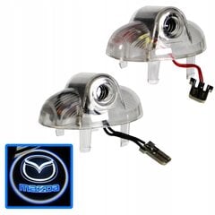 2-jų LED priekinių žibintų su logotipu rinkinys ME Premium, Mazda 6 Gh Rx-8 Cx-9 kaina ir informacija | Automobilių žibintai | pigu.lt