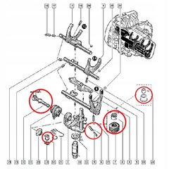 Renault Twingo Pavarų Svirties Remonto Rinkinys kaina ir informacija | Automobilių salono dalys | pigu.lt