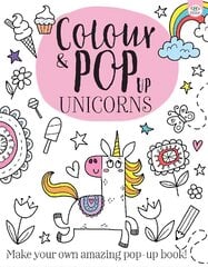 Colour & Pop Up Unicorns kaina ir informacija | Knygos mažiesiems | pigu.lt