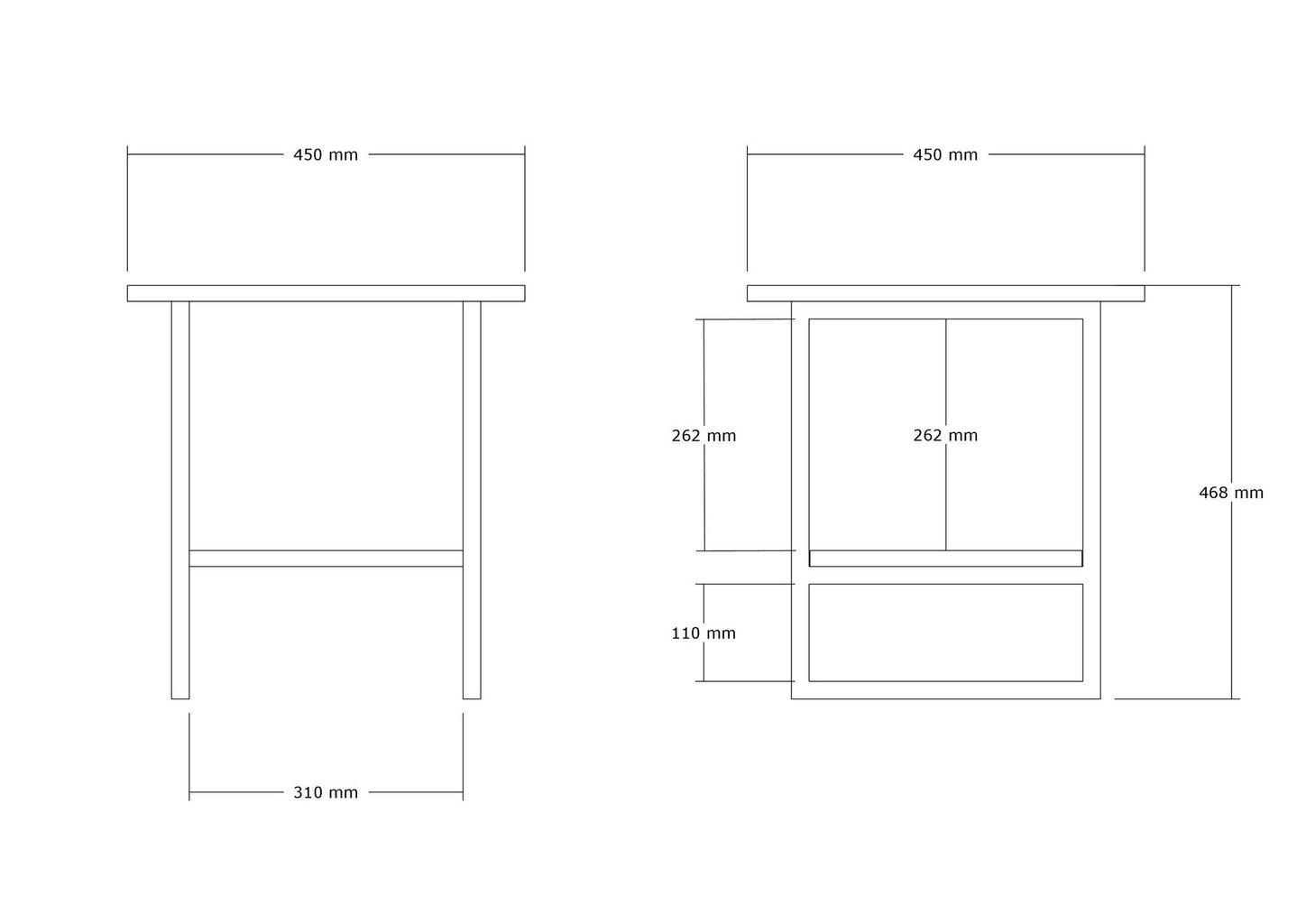 Kavos stalelis Asir, 45x47x45 cm, smėlio spalvos/juodas цена и информация | Kavos staliukai | pigu.lt